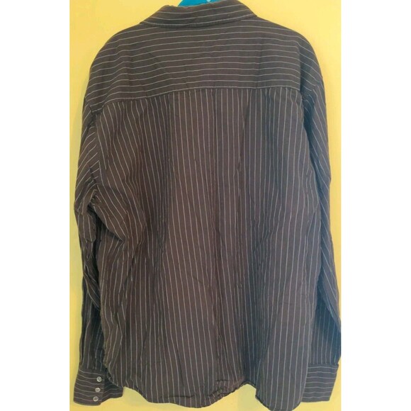 Machine Men's Clear Pearl Snap Western Shirt Brown Graphic Print L/S Sz. XXL - Picture 7 of 8